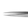 Пинцет профессиональный для бровей SILVER (прямой) ZOLA